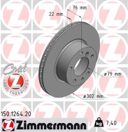 150.1264.20 Brzdový kotouč COAT Z ZIMMERMANN