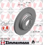 150.1281.20 Brzdový kotouč COAT Z ZIMMERMANN