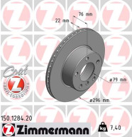 150.1284.20 Brzdový kotouč COAT Z ZIMMERMANN