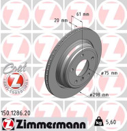 150.1286.20 Brzdový kotouč COAT Z ZIMMERMANN