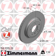 150.1295.20 Brzdový kotouč COAT Z ZIMMERMANN