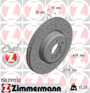 150.2911.52 Brzdový kotouč SPORT BRAKE DISC COAT Z ZIMMERMANN