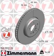 150.2912.20 Brzdový kotouč COAT Z ZIMMERMANN