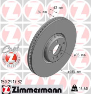 150.2917.32 Brzdový kotouč FORMULA F COAT Z ZIMMERMANN