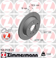 150.2928.20 Brzdový kotouč COAT Z ZIMMERMANN