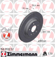 150.2932.52 Brzdový kotouč SPORT BRAKE DISC COAT Z ZIMMERMANN