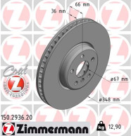 150.2936.20 Brzdový kotouč COAT Z ZIMMERMANN