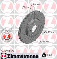 150.2938.20 Brzdový kotouč COAT Z ZIMMERMANN