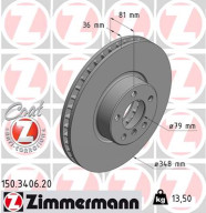 150.3406.20 Brzdový kotouč COAT Z ZIMMERMANN