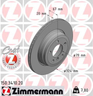 150.3410.20 Brzdový kotouč COAT Z ZIMMERMANN