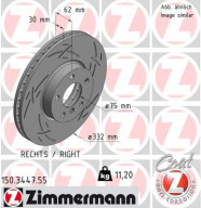 150.3447.55 Brzdový kotouč BLACK Z ZIMMERMANN