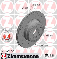 150.3451.52 Brzdový kotouč SPORT BRAKE DISC COAT Z ZIMMERMANN