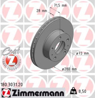 180.3031.20 Brzdový kotouč COAT Z ZIMMERMANN