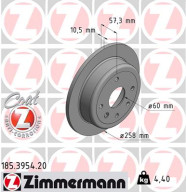 185.3954.20 Brzdový kotouč COAT Z ZIMMERMANN