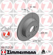 200.2521.20 Brzdový kotouč COAT Z ZIMMERMANN