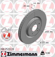 200.2533.20 Brzdový kotouč COAT Z ZIMMERMANN