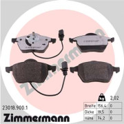 23018.900.1 Sada brzdových destiček, kotoučová brzda ZIMMERMANN