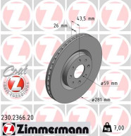 230.2366.20 Brzdový kotouč COAT Z ZIMMERMANN