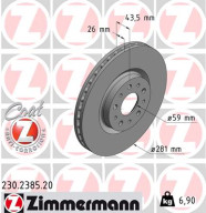 230.2385.20 Brzdový kotouč COAT Z ZIMMERMANN