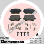 23914.170.2 Brzdové destičky ZIMMERMANN