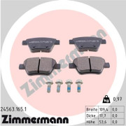 24563.165.1 Brzdové destičky ZIMMERMANN