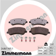 24867.905.1 Sada brzdových destiček, kotoučová brzda ZIMMERMANN