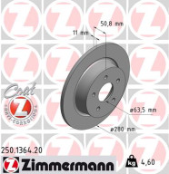 250.1364.20 Brzdový kotouč COAT Z ZIMMERMANN