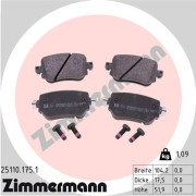 25110.175.1 Brzdové destičky ZIMMERMANN