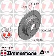 280.3172.20 Brzdový kotouč COAT Z ZIMMERMANN