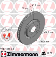 280.3178.20 Brzdový kotouč COAT Z ZIMMERMANN