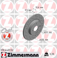 370.4401.52 Brzdový kotouč SPORT BRAKE DISC COAT Z ZIMMERMANN