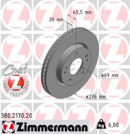 380.2170.20 Brzdový kotouč COAT Z ZIMMERMANN