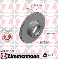 400.1052.20 Brzdový kotouč COAT Z ZIMMERMANN