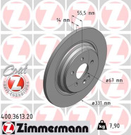 400.3613.20 Brzdový kotouč COAT Z ZIMMERMANN