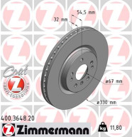 400.3648.20 Brzdový kotouč COAT Z ZIMMERMANN