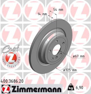 400.3686.20 Brzdový kotouč COAT Z ZIMMERMANN