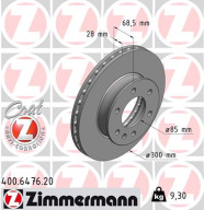 400.6476.20 Brzdový kotouč COAT Z ZIMMERMANN