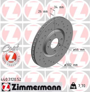 440.3120.52 Brzdový kotouč SPORT BRAKE DISC COAT Z ZIMMERMANN