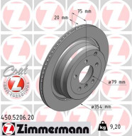 450.5206.20 Brzdový kotouč COAT Z ZIMMERMANN