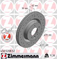 450.5208.52 Brzdový kotouč SPORT BRAKE DISC COAT Z ZIMMERMANN