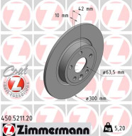 450.5211.20 Brzdový kotouč COAT Z ZIMMERMANN