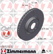 450.5212.52 Brzdový kotouč SPORT BRAKE DISC COAT Z ZIMMERMANN