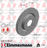 450.5228.20 Brzdový kotouč COAT Z ZIMMERMANN