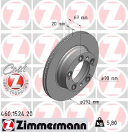 460.1524.20 Brzdový kotouč COAT Z ZIMMERMANN