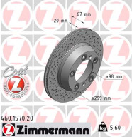 460.1570.20 Brzdový kotouč COAT Z ZIMMERMANN