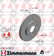 470.2439.20 Brzdový kotouč COAT Z ZIMMERMANN