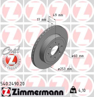 540.2490.20 Brzdový kotouč COAT Z ZIMMERMANN