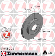 540.5312.20 Brzdový kotouč COAT Z ZIMMERMANN