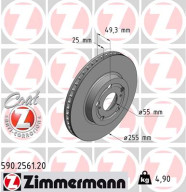 590.2561.20 Brzdový kotouč COAT Z ZIMMERMANN