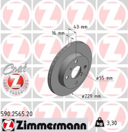 590.2565.20 Brzdový kotouč COAT Z ZIMMERMANN